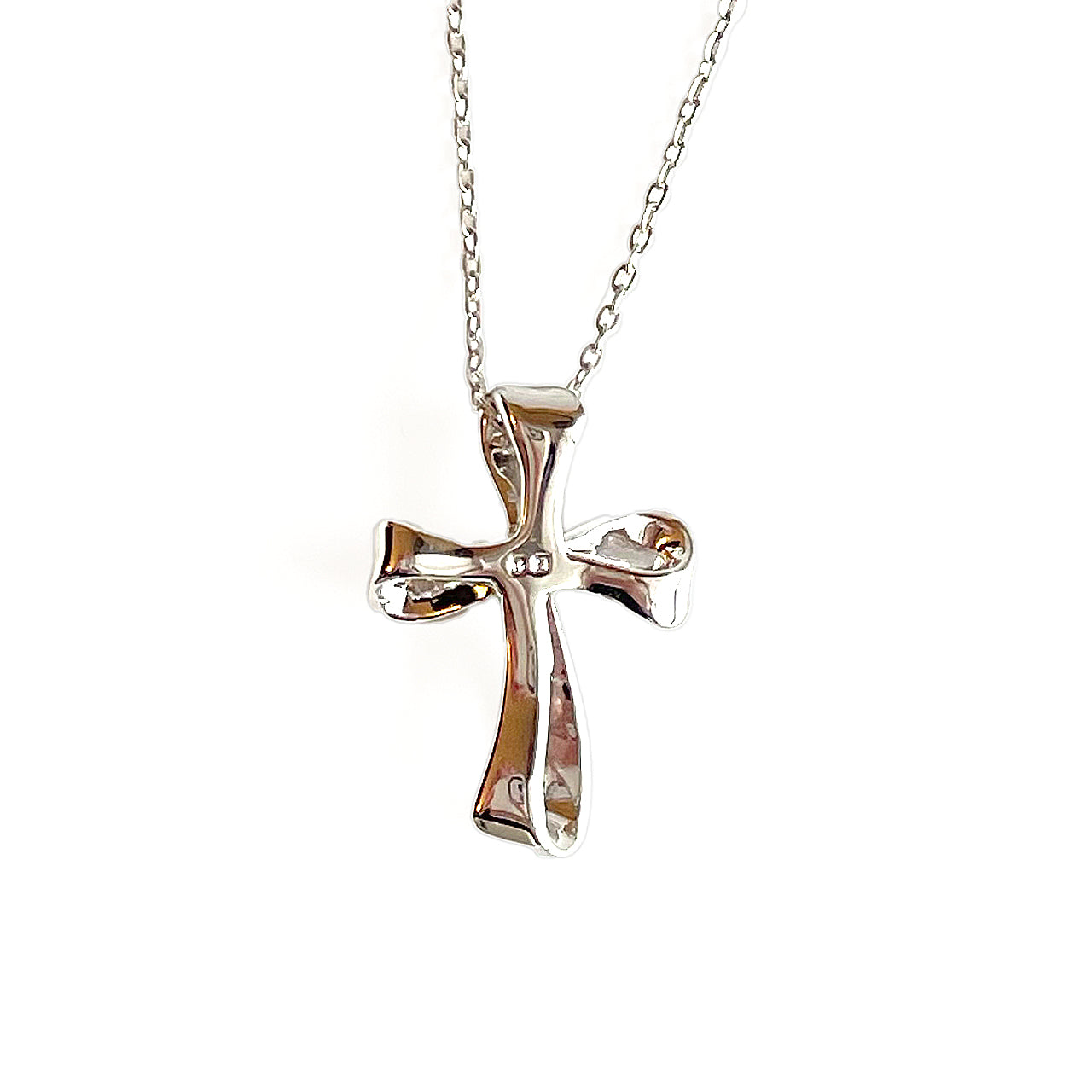 MIKIMOTO クロス シルバー パール ネックレス