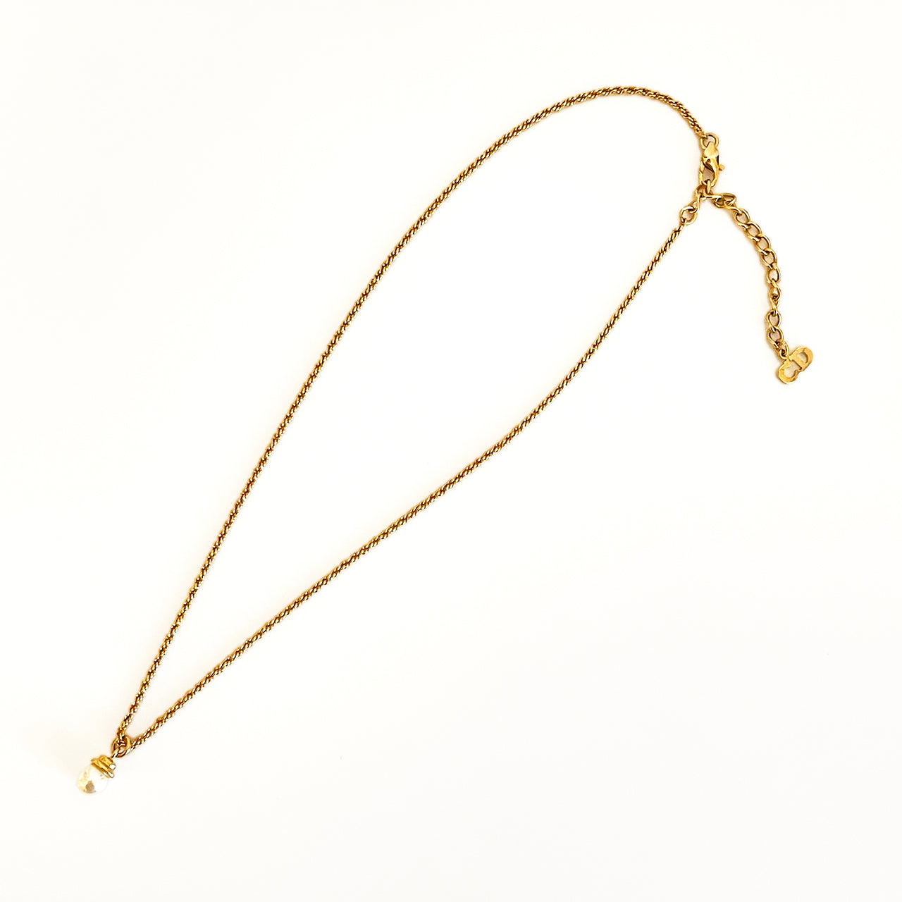 ChristianDior 一粒パールネックレス