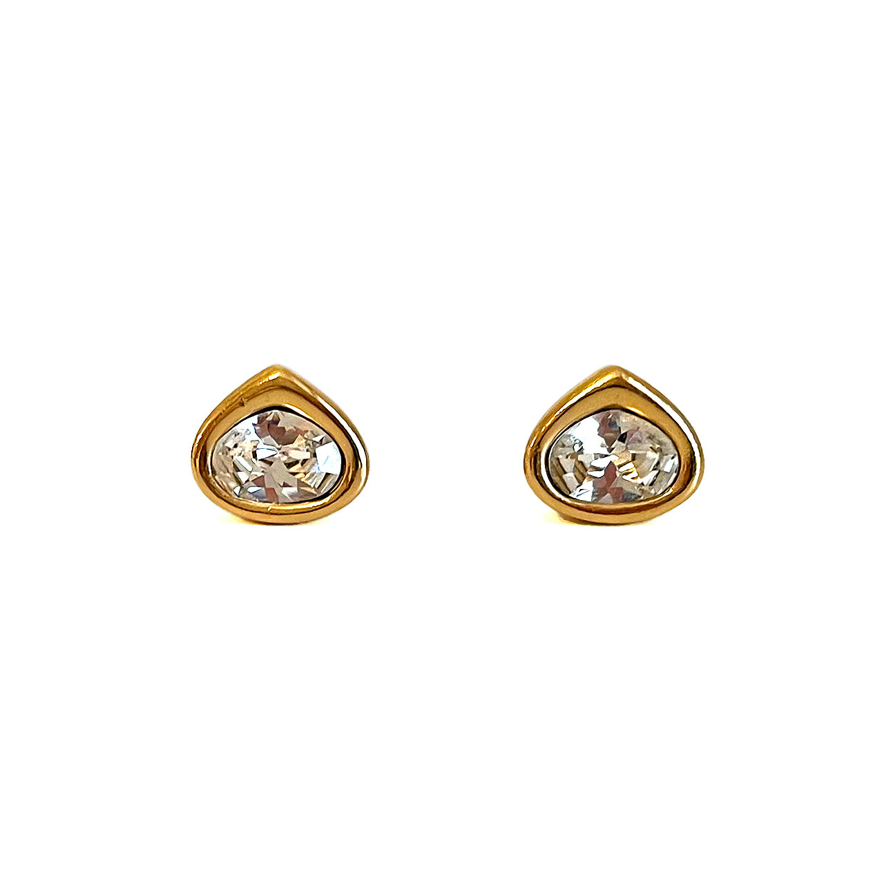 Christian Dior クリスタル ゴールド ピアス