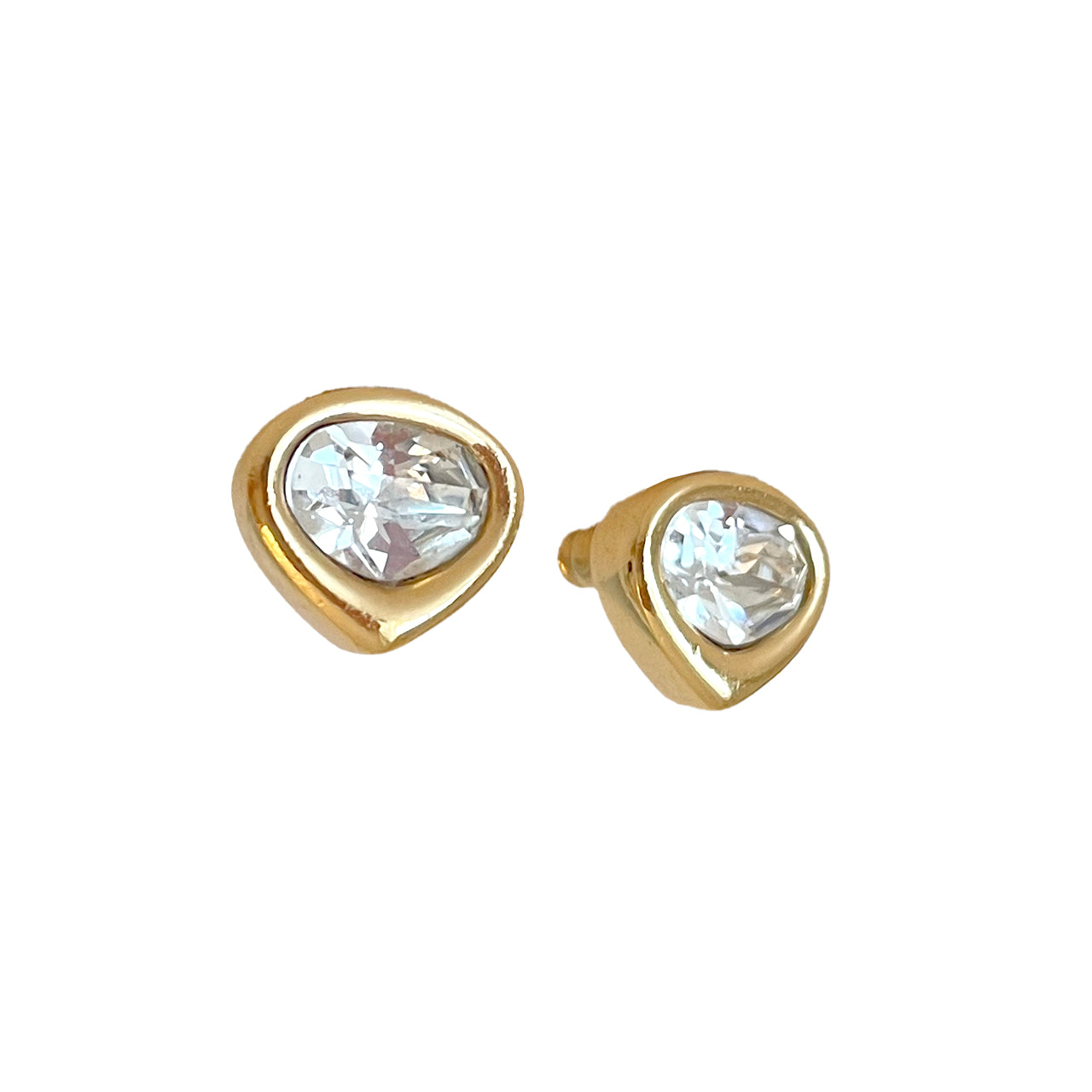 Christian Dior クリスタル ゴールド ピアス